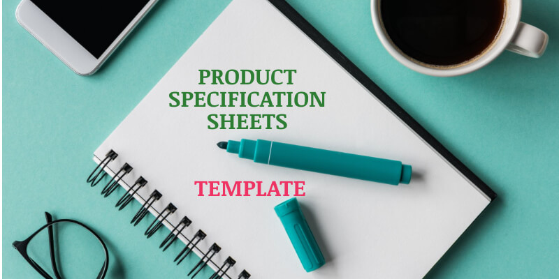 product specification sheets template